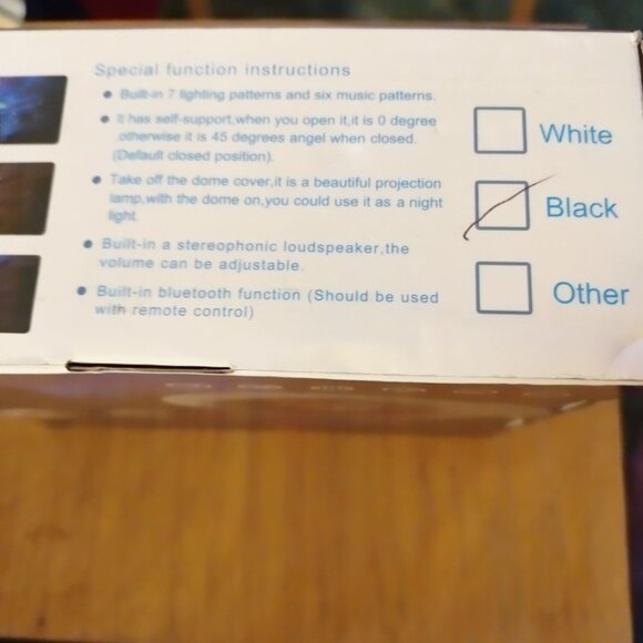 Sqaiy Aurora Nightlight Projector & Sound Machine W/Bluetooth & Remote-NEW - Picture 4 of 4